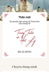 Thiệp cưới khung trắng hoạ tiết góc đỏ